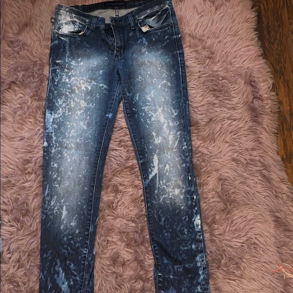 Distressed jeans